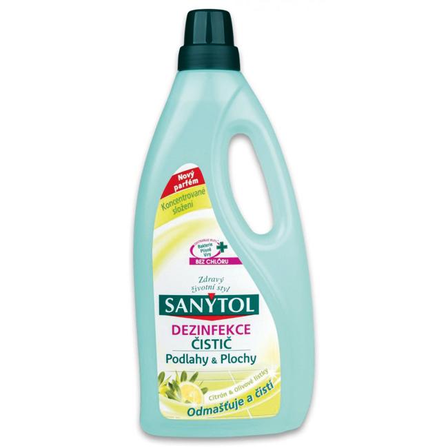 Sanytol Desinfektionsreiniger für Böden und Oberflächen, 1 l, Zitrone