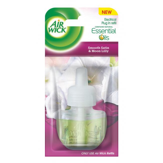 Air Wick Lufterfrischer-Nachfüllpackung – 19 ml Mondlilie & Satin