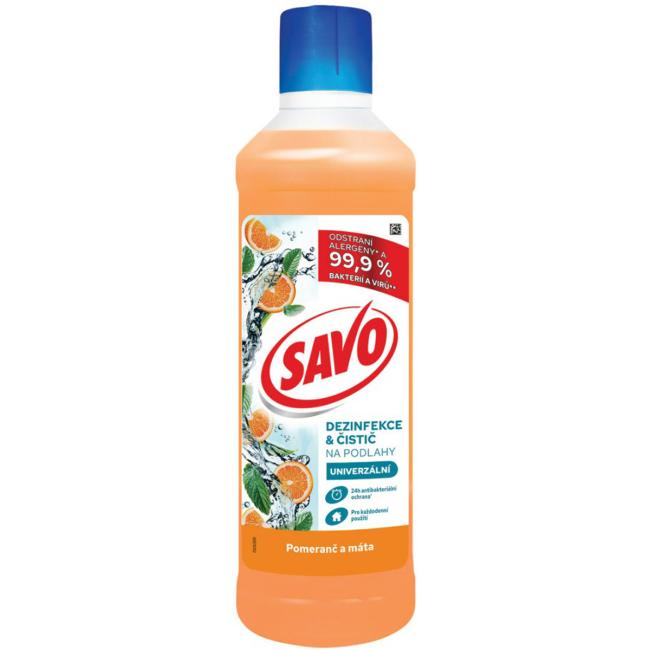Savo Desinfektions-Bodenreiniger Orange und Minze 1l