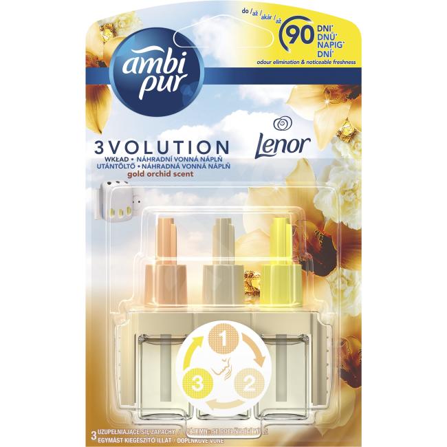 [HY240121] Ambi Pur 3Volution Lufterfrischer-Nachfüllpackung 20 ml Goldorchidee