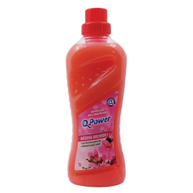 Q-Power UNI Boden- und Oberflächenreiniger 1 l – Rosa Orchidee