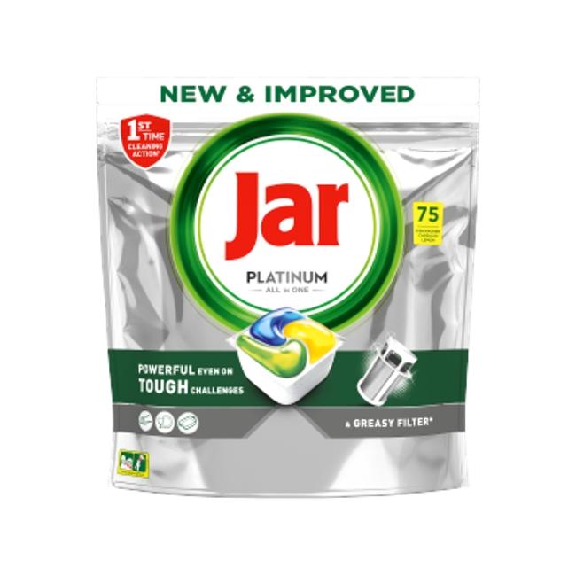 [HY258481] JAR Platinum All-in-One Geschirrspültabs Zitrone, 75 Stück