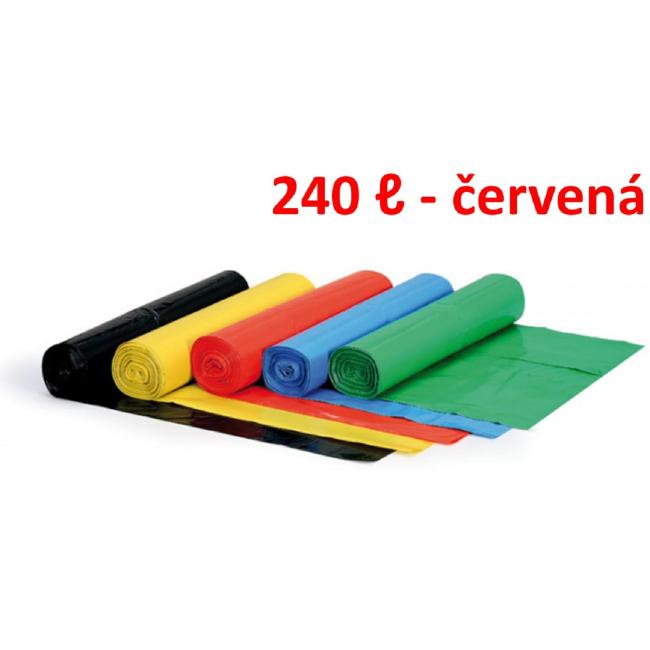 [HY296700] Beutel 240 l 80 µm 100 x 125 cm, HDPE rot (1 Stück)