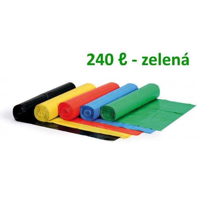 [HY296800] Beutel 240 l 80 µm 100 x 125 cm, HDPE grün (1 Stück)