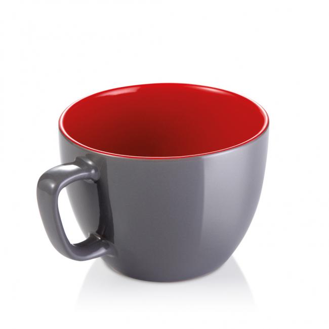 Großer Becher CREMA SHINE grau 590 ml