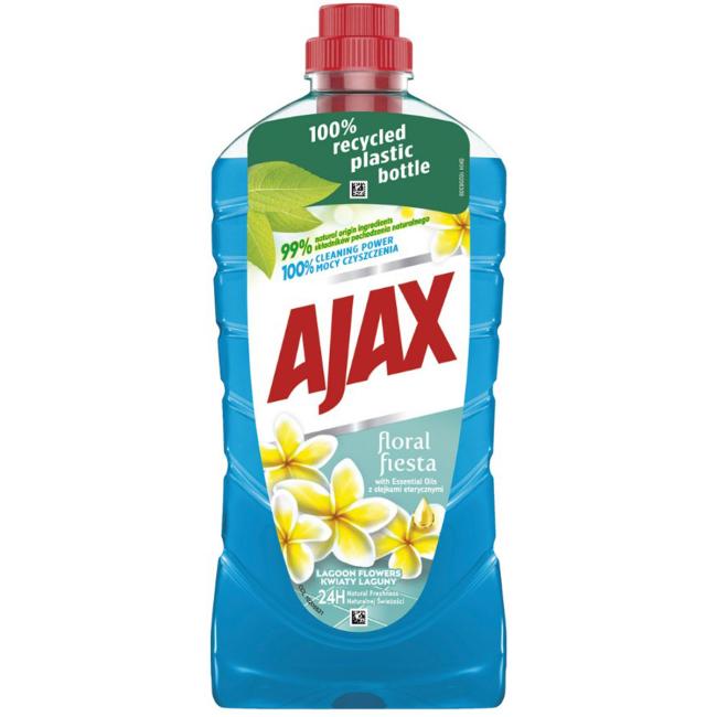 [HY411625] Ajax Bodenreiniger Floral Fiesta 1 l Lagunenblumen (blau)