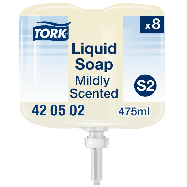 [HY421502] TORK Flüssigseife Soft 475 ml für Mini-Spender TORK Elevation Hellgelb S2