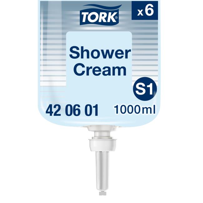 [HY421601] TORK Flüssigseife für Haar und Körper 1 l blau S1