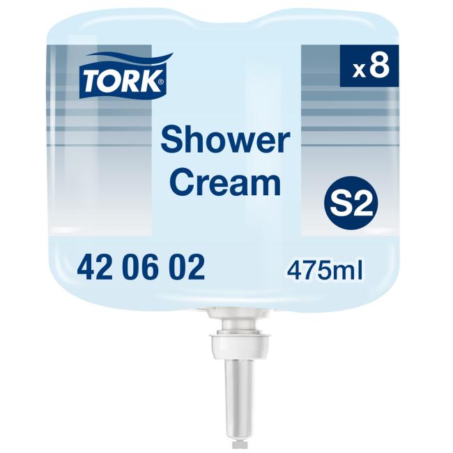 [HY421602] TORK Flüssigseife für Haar und Körper, 475 ml, für Mini-Spender, TORK blau S2