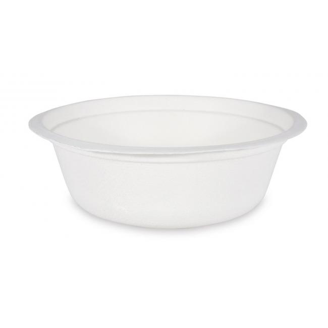 Runde Schale Bio-Zuckerrohr 500 ml (50 Stück)