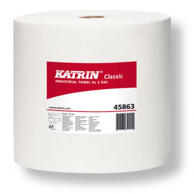 Papierhandtücher auf der Rolle, 2-lagig, KATRIN Classic XL, 260 m (2 Stück)