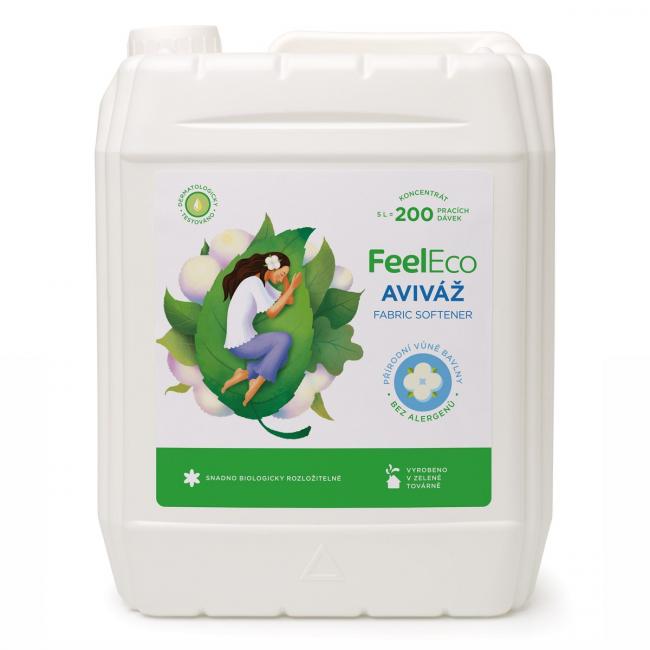 [HY465185] Feel Eco Weichspüler mit Baumwollduft, 5 l