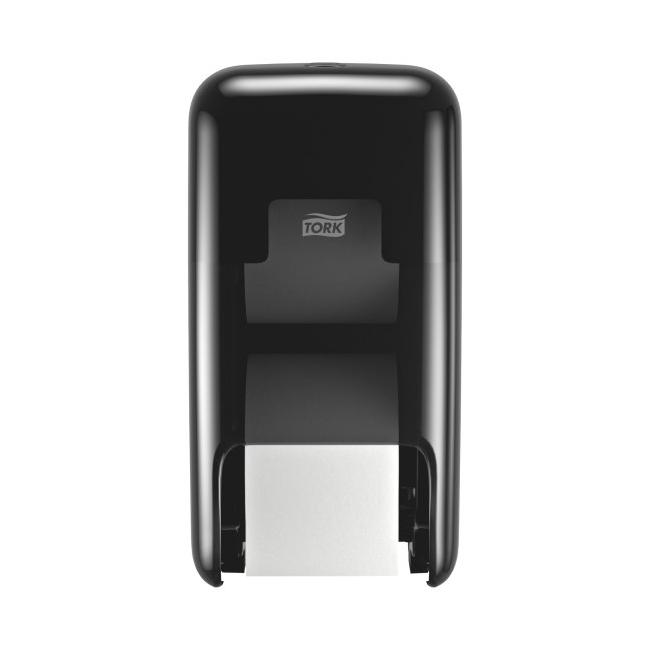Tork OptiServe 2-Rollen-Toilettenpapierspender ohne Kern, Schwarz T7