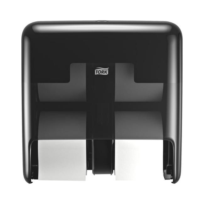 [HY558052] Tork OptiServe 4-Rollen-Toilettenpapierspender ohne Kern, Schwarz T7