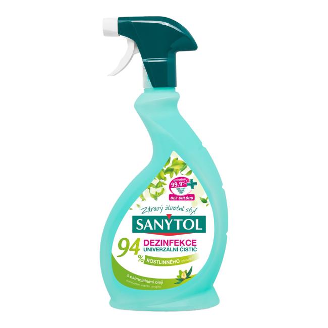 Sanytol Universalreiniger, 94 % pflanzlicher Ursprung, Spray, 500 ml