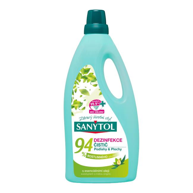 Sanytol Boden- und Oberflächenreiniger, 94 % pflanzlichen Ursprungs, 1000 ml