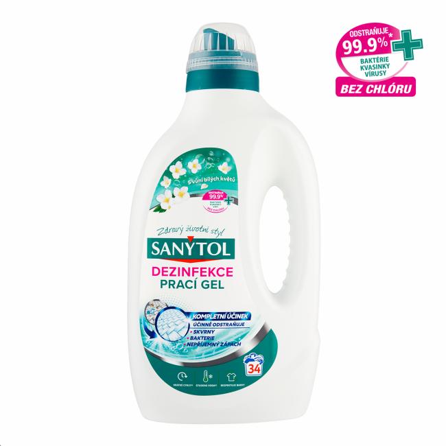 Sanytol Wäschedesinfektionsgel blumige Frische, 1,7 l, 34 PD
