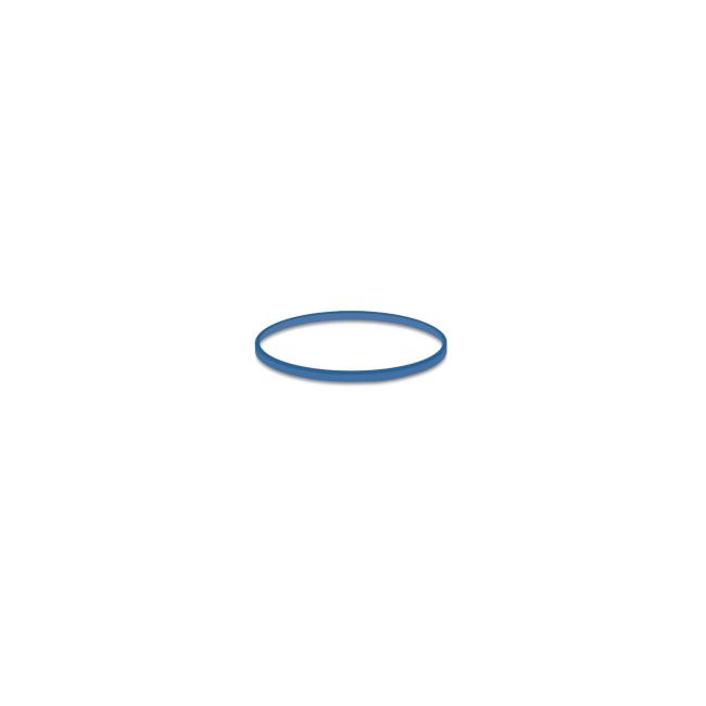 Gummibänder, blau, schwach, Dicke 1 mm, Durchmesser 30 mm, 1 kg