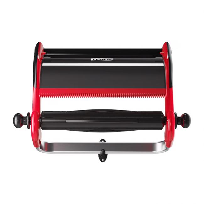[HY652108] TORK Wandhalterung, rot und rauchfarben W1