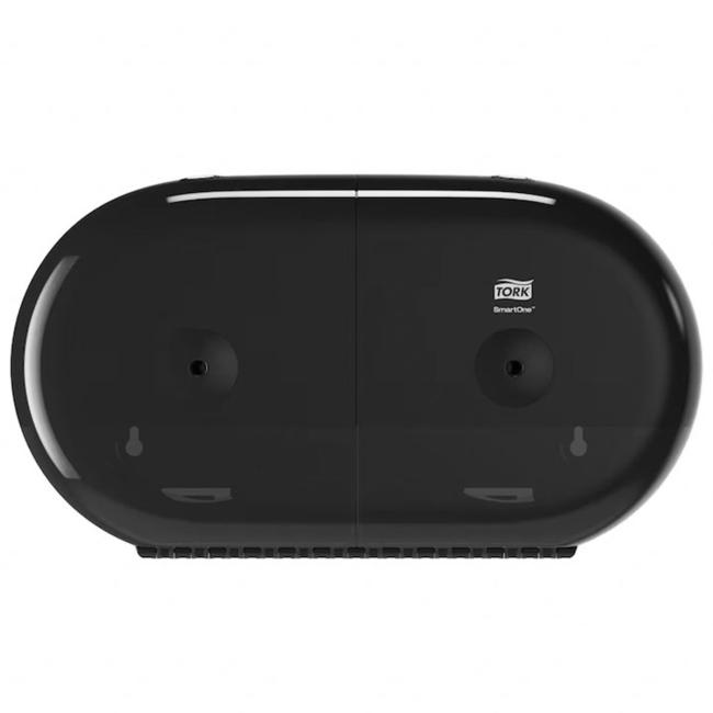 [HY682008] Tork SmartOne Twin Mini Toilettenpapierspender, Schwarz T9