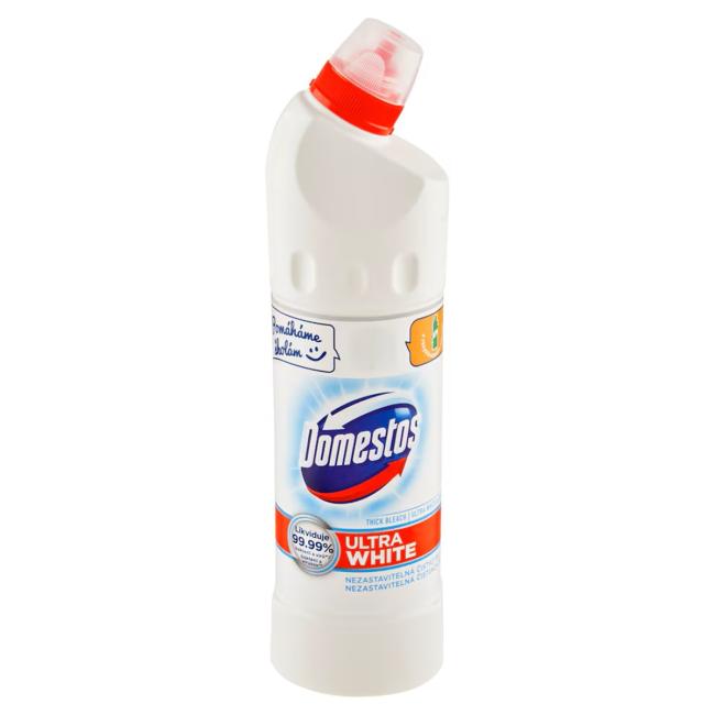 Domestos WC-Reinigungsgel 750 ml - ULTRA WHITE Weiß & Glanz