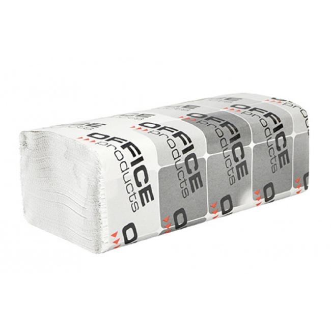 [HY723114] Office Products ZZ 1-lagige weiße Recycling-Papierhandtücher (20er-Packung)