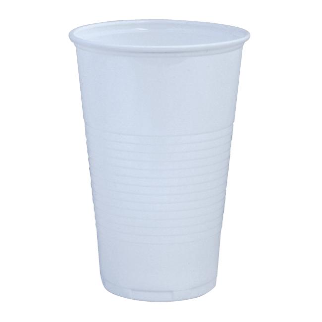 [HY732050] Plastikbecher 500 ml weiß (50 Stück)