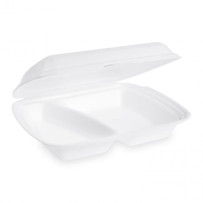 [HY756320] Menübox 2-teilig weiß 241 x 207 x 69 mm (125 Stück)