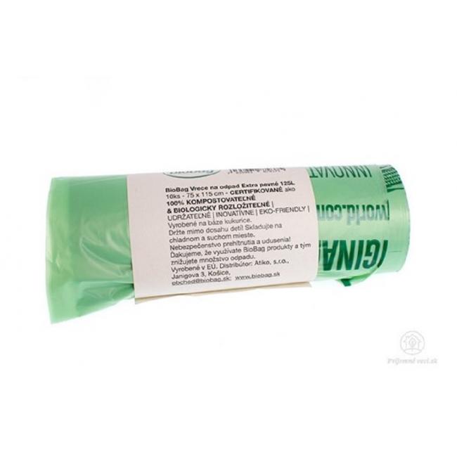 [HY760125] Kompostierbare BioBag-Abfallbeutel 125 l, extra stark, 10 Stück