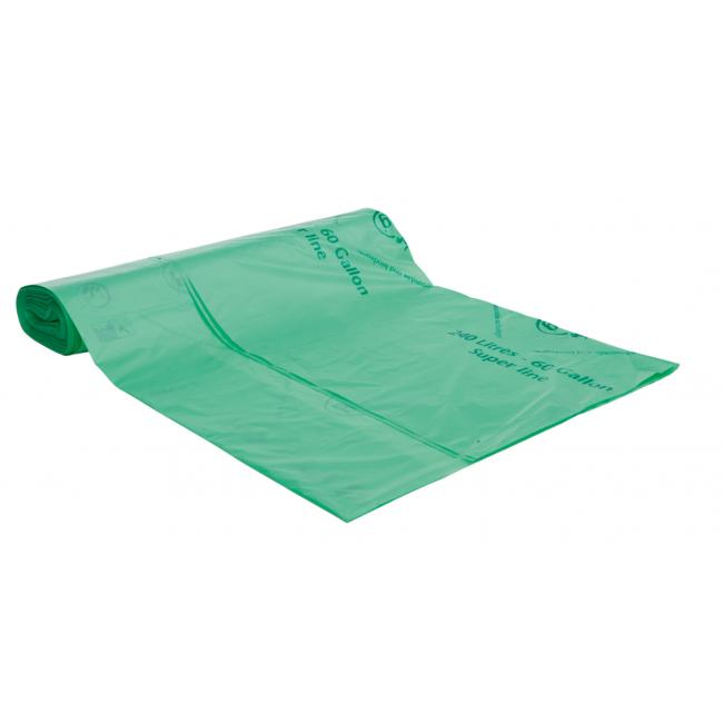 [HY760240] BioBag kompostierbare Abfallbeutel 240 l extra stark 12 Stück