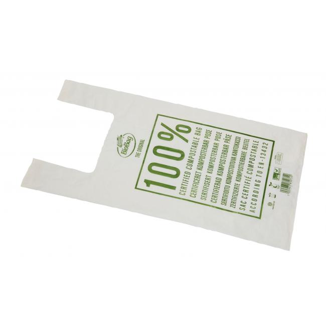 [HY765442] Kompostierbare BioBag-Einkaufstasche, 20 l, fest, 30 Stück