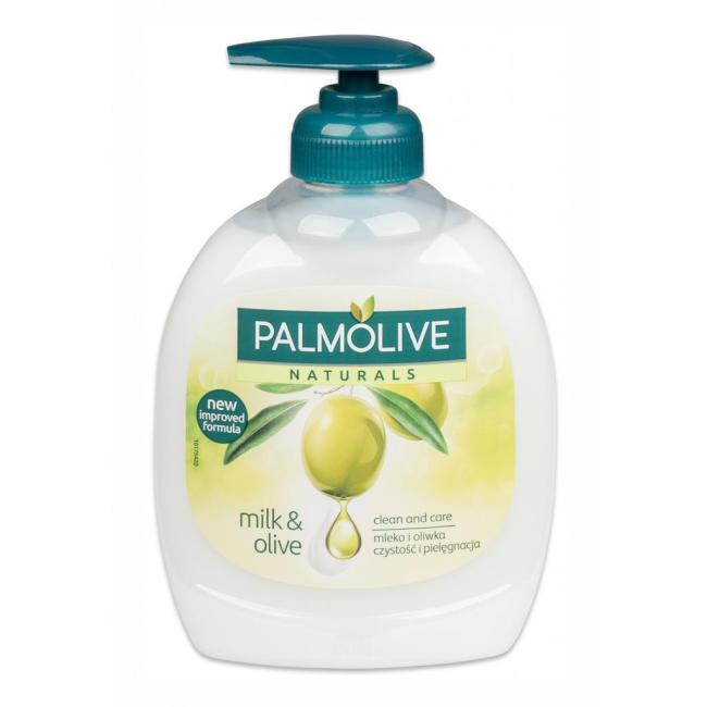 Palmolive Flüssigseife mit Pumpe, 300 ml – Oliva Milk