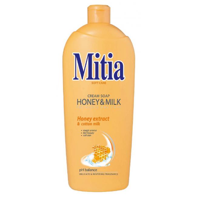 Mitia Flüssigseife 1 l - Honig & Milch