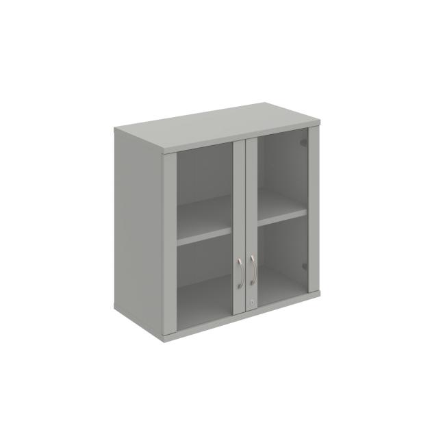 Stabiler Hängeschrank, abschließbar, 80 x 76,8 x 40 cm, grau/grau
