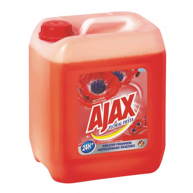 Ajax Bodenreiniger Floral Fiesta 5 l Rote Blüten (rot)