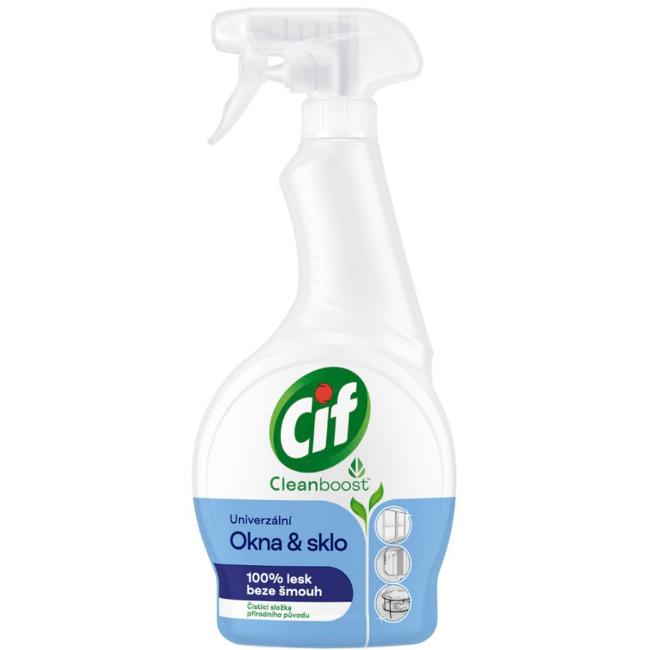 Cif Cleanboost Universal-Spray für Fenster und Glas, 500 ml
