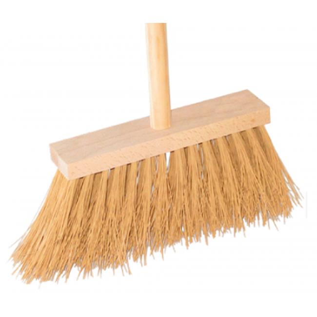 [HY778089] Gehwegbesen aus Holz mit Cedric-Stiel