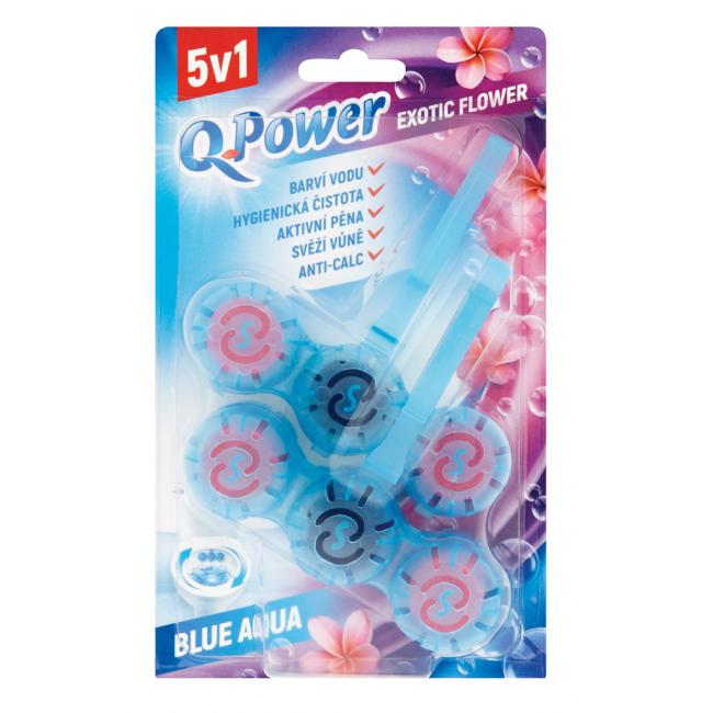 Q-Power WC-Scharnierblock, starr, Exotic Flower, 2 Stück