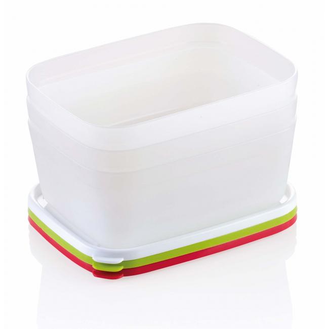 [HY891864] PURITY Gefrierbehälter für gesunde Lebensmittel, 1 l, 3 Stück