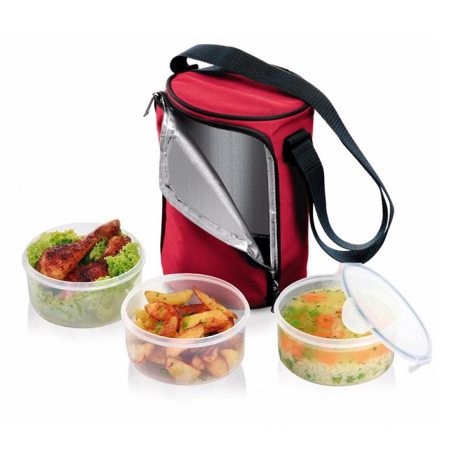 [HY892210] FRESHBOX Lunchbox mit 3 Dosen à 0,8 l