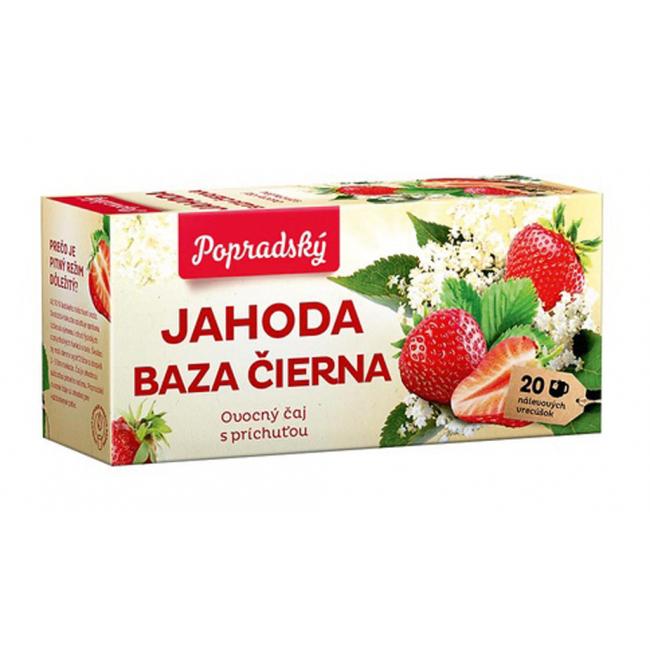[PT604220] BOP Früchtetee Erdbeere, Schwarzer Holunder 20 x 2 g