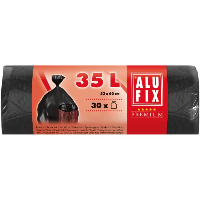 [HY946010] Müllsäcke 35 l, 30 Stück, 10 µm, 53 x 60 cm, schwarz, HDPE