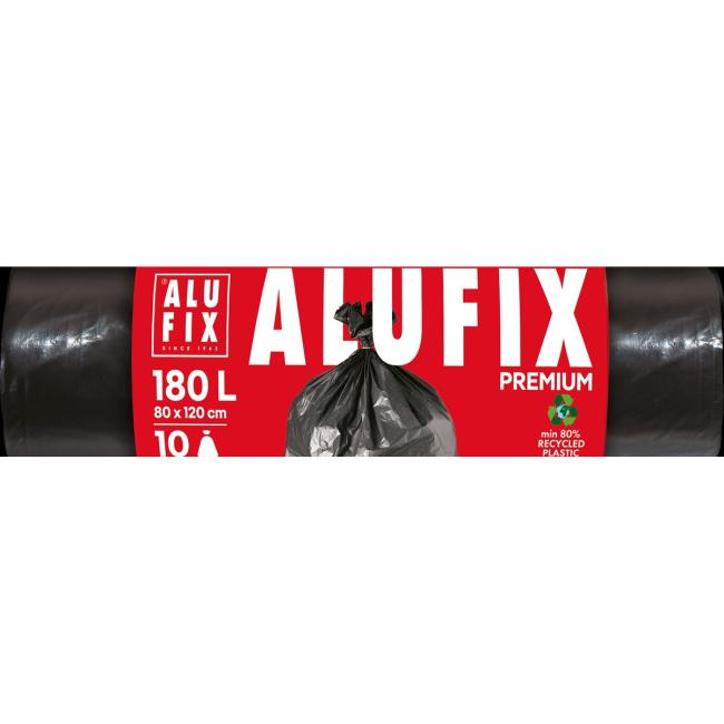 Müllsäcke PROFI 180 l / 10 Stück, 45 µm, 80 x 120 cm, schwarz, LDPE