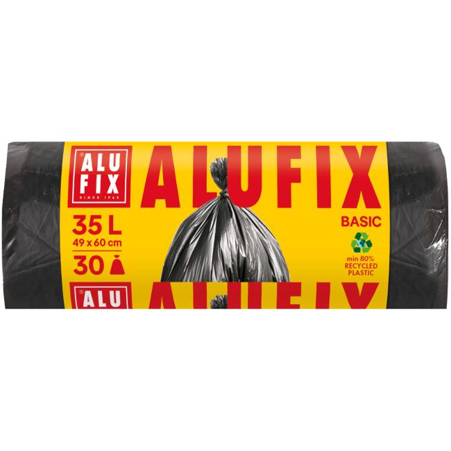 [HY946027] Müllsäcke 35 l / 30 Stück, Sparformat, 8 µm, 49 x 60 cm, schwarz, HDPE