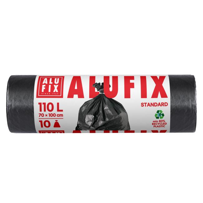 [HY946030] Müllsäcke 110 l/10 Stück 27 µm, LDPE 70 x 100 cm schwarz
