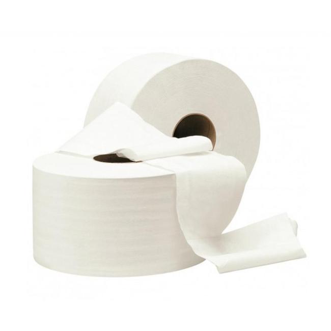 Toilettenpapier, 2-lagig, weich, Jumbo, weiß, 26 cm, Rolle 220 m