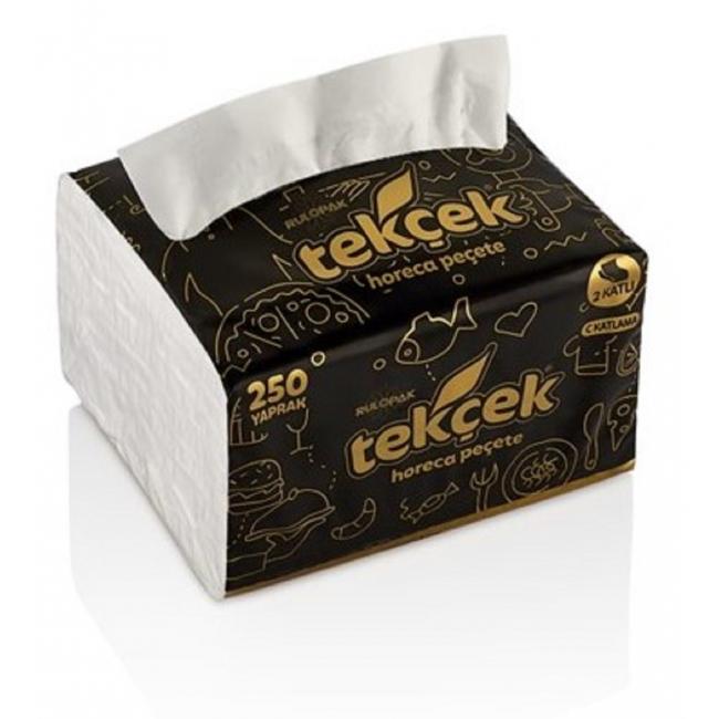 [HY990709] Weißer Taschentuchspender, 100 % Zellulose, 250 Stück