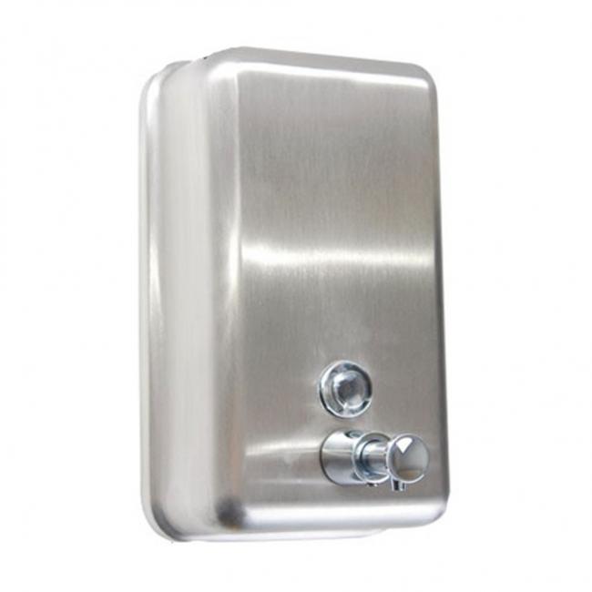 Flüssigseifen- und Desinfektionsmittelspender, manuell, Edelstahl, matt, 1 l