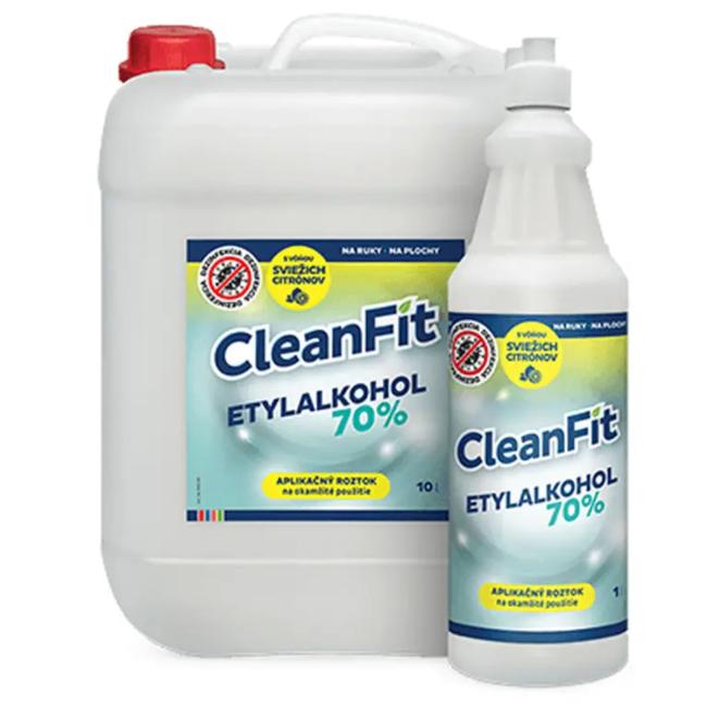 CleanFit Desinfektionslösung, 70%iger Ethylalkohol, Zitrusfrüchte, 10 l