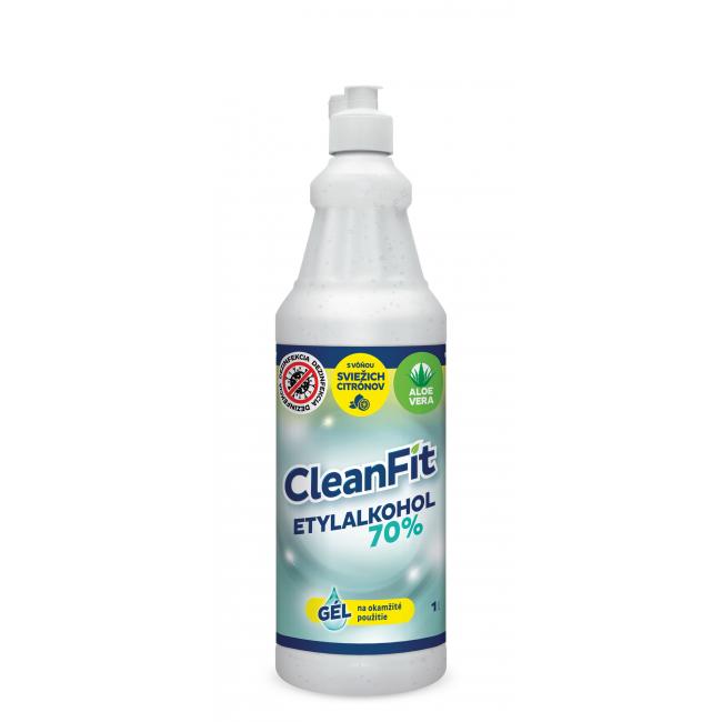 CleanFit Desinfektionsgel 70 % Zitrus für die Hände 1 l + GRATIS Pumpe